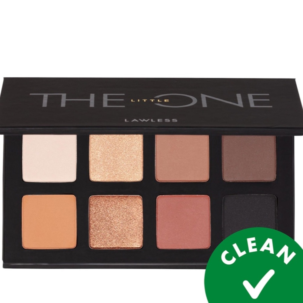 LAWLESS The LittleOne Eyeshadow Palette — Cream, Gold, Peach, Rose, Brown, Black